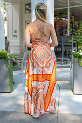 Twin Flame Halter Maxi Dress