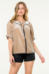 Charlie Velvet Top