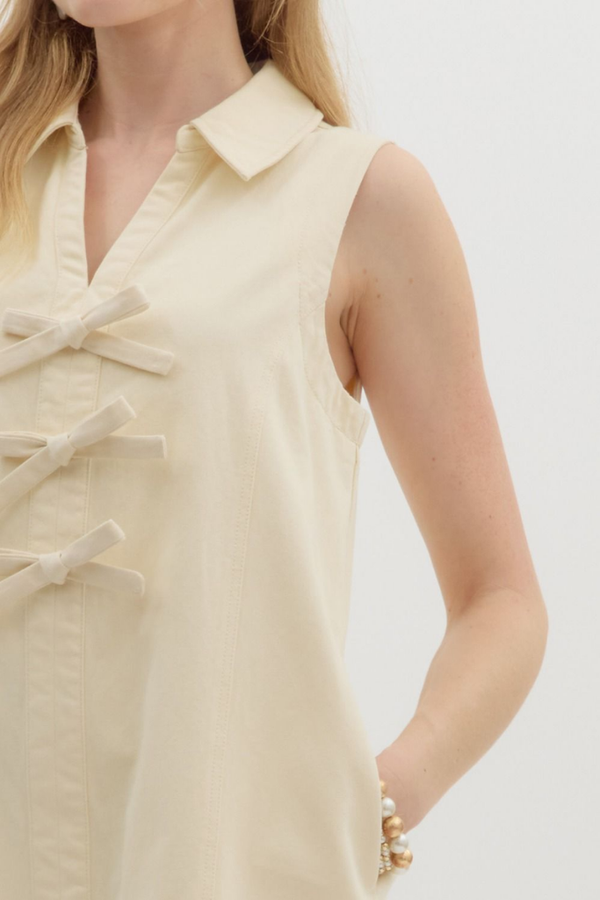 Annabelle Bow Front Mini Dress