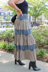 Valerie Pleated Maxi Skirt