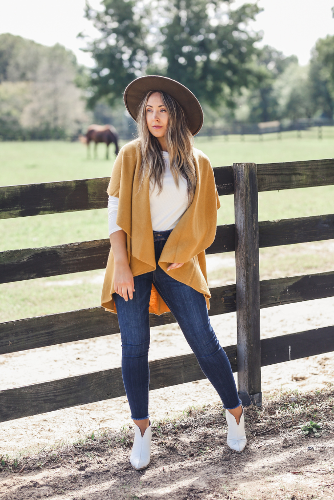 Perfect Shawl Vest in Mustard