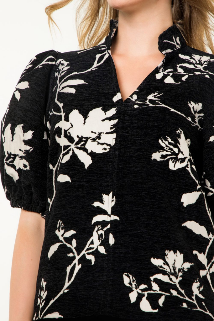 Peyton Floral Puff Sleeve Top