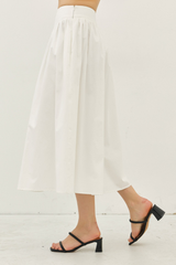Anastasia Midi Skirt in Off White