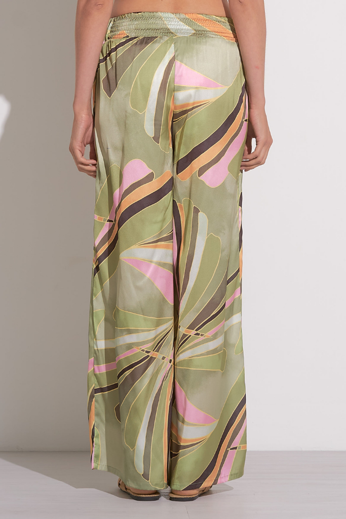 Jenni Satin Printed Wide Leg Pant