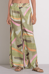 Jenni Satin Printed Wide Leg Pant