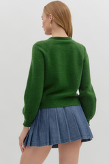 Coraline Soft Cardigan Sweater in Forest