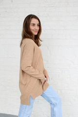 We're Dreaming Sweater in Heather Came