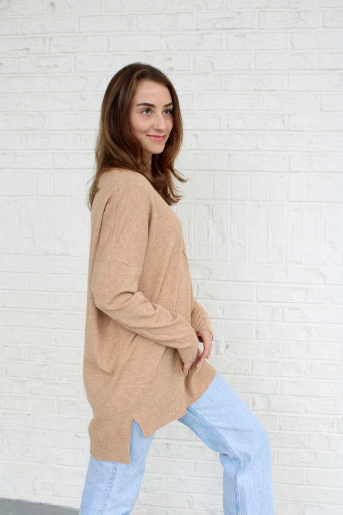 We're Dreaming Sweater in Heather Came