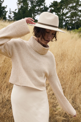 Ursa Turtleneck Sweater in Oatmeal Heather by Z Supply