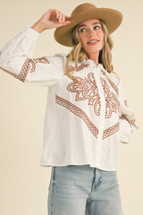 Going West Embroidered Top