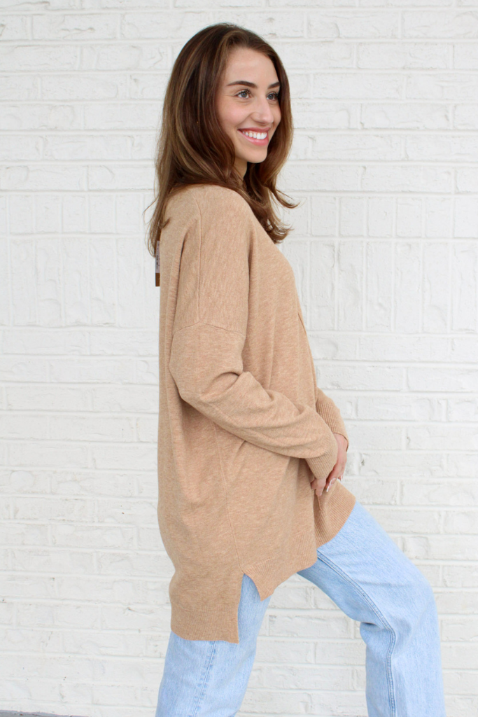 Dreamer Sweater in Heather Camel