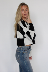 Groovy Baby Checker Sweater