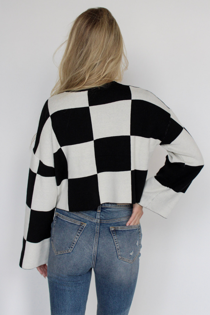 Groovy Baby Checker Sweater