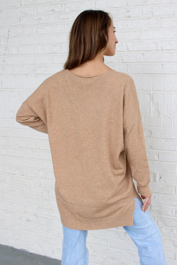 Dreamer Sweater in Heather Camel