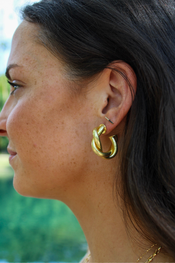 Faith Hoop Earring