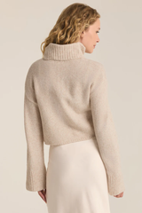 Ursa Turtleneck Sweater in Oatmeal Heather by Z Supply