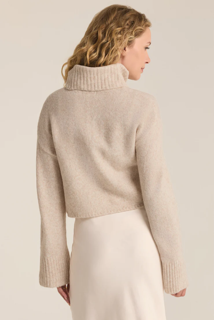 Ursa Turtleneck Sweater in Oatmeal Heather by Z Supply