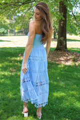 Safe Haven Midi Dress in Chambray