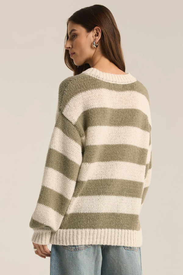 Anders Stripe Crew Neck Sweater by Z Supply