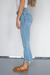 Think About Me Crop Flare Jean