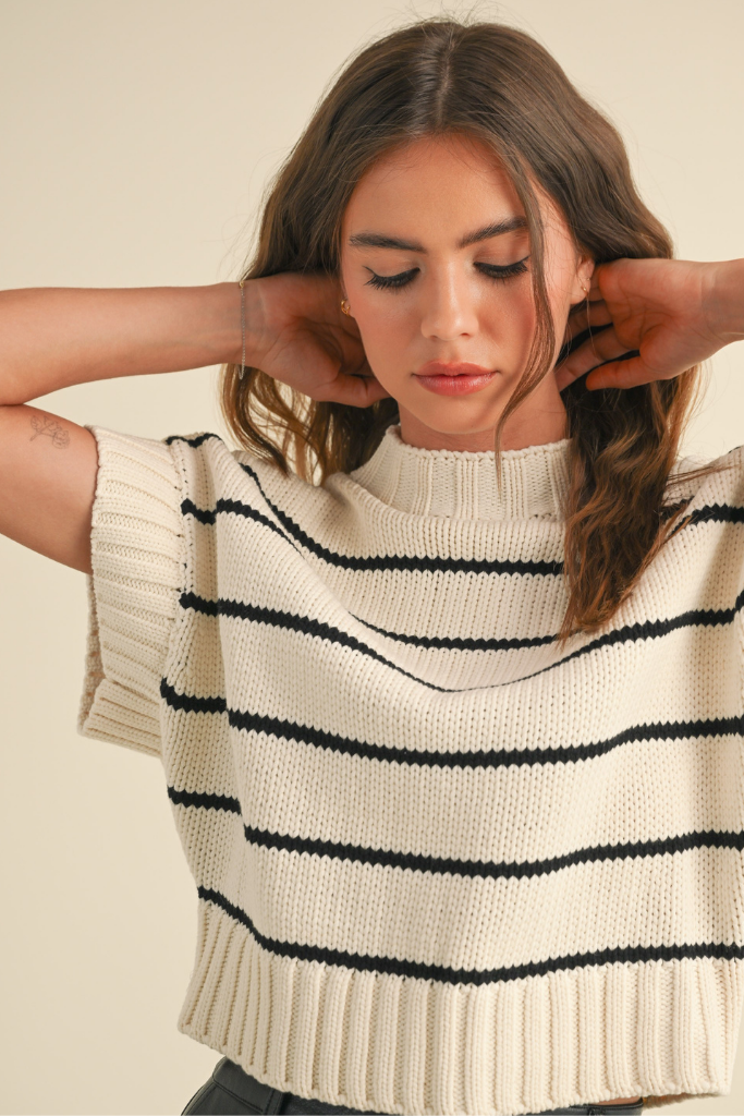 Alara Striped Sweater Tank