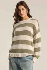 Anders Stripe Crew Neck Sweater by Z Supply