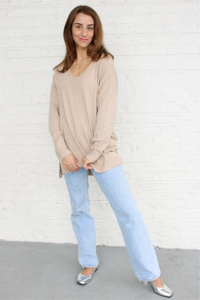 Dreamer Sweater in Heather Cashew