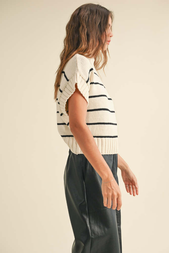 Alara Striped Sweater Tank