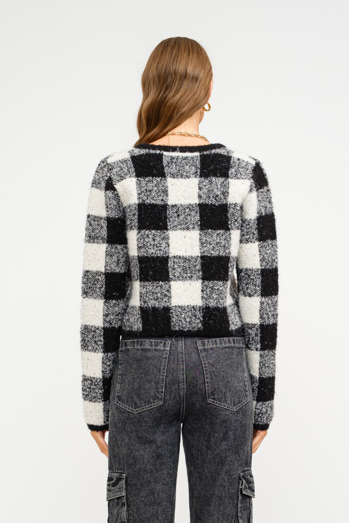 Carrie Plaid Cardigan