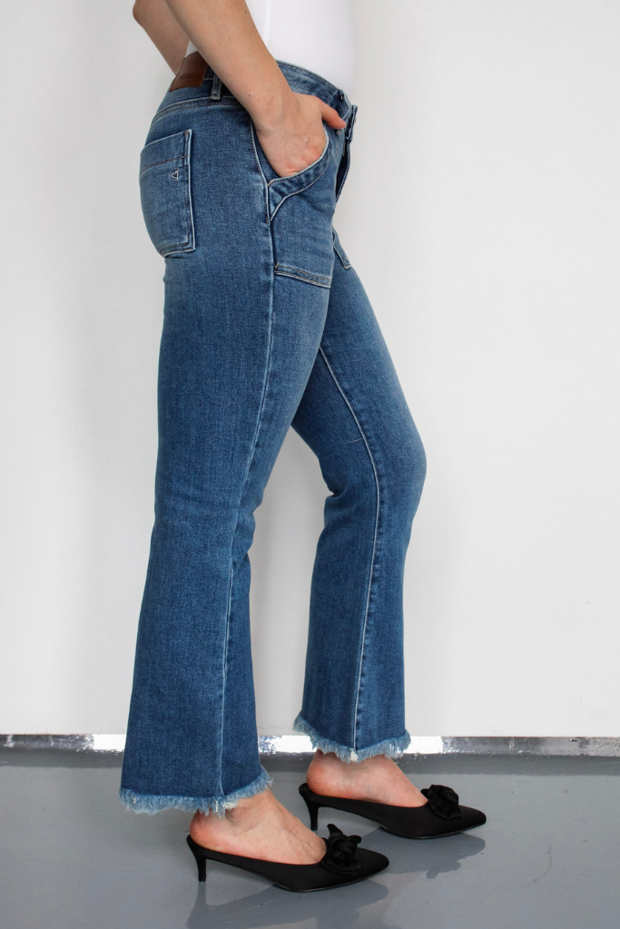 Autumn Haze Crop Flare Jean