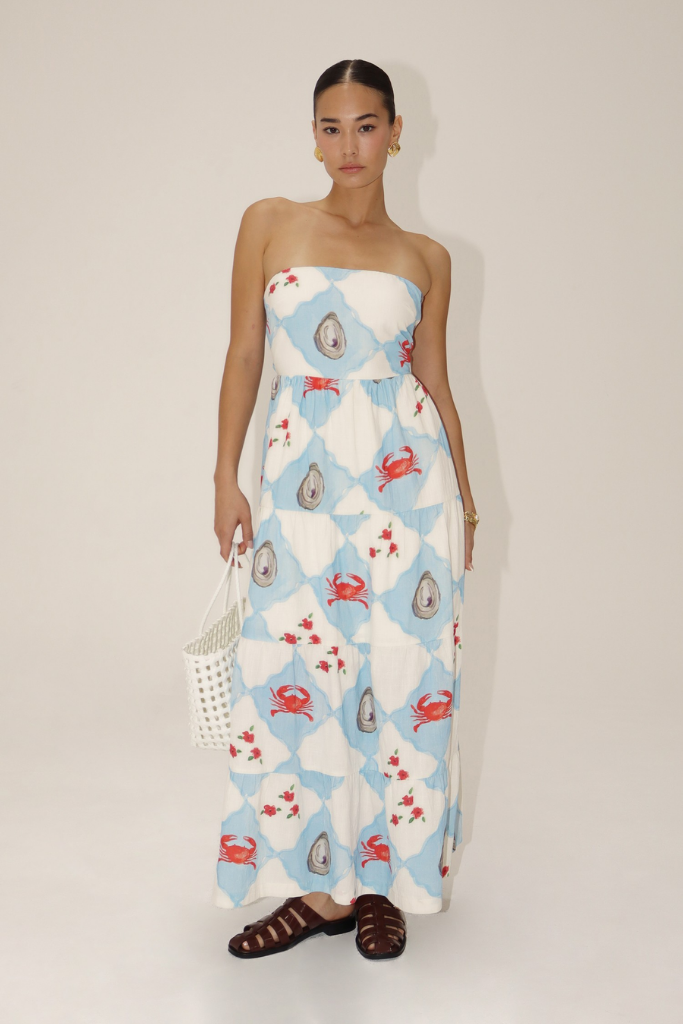 Naomi Strapless Maxi Dress