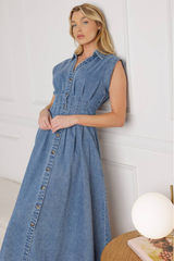 Penelope Denim Midi Dress