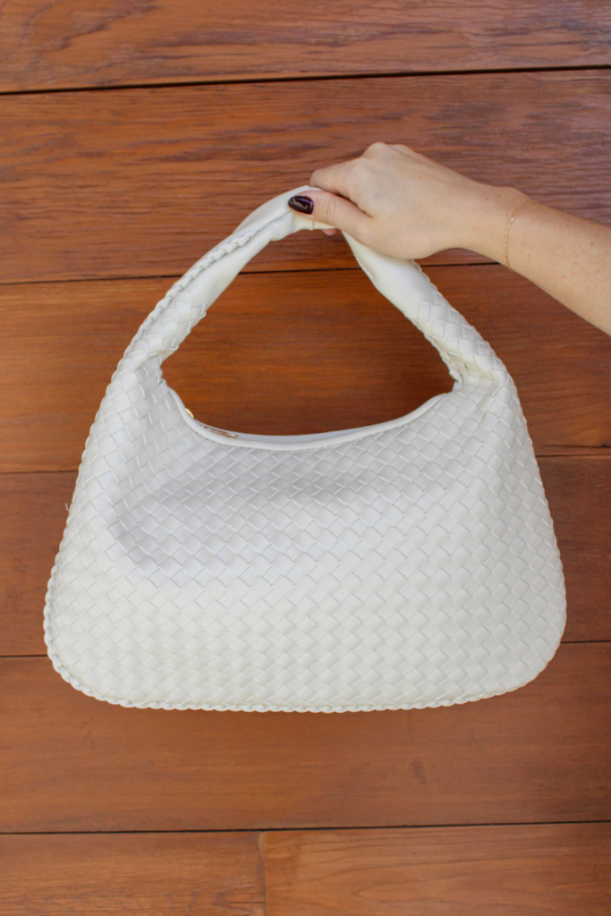 Millie Woven Bag in Oatmilk