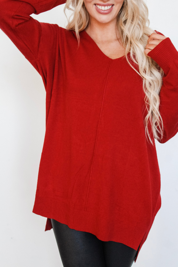 Dreamer Sweater In Red