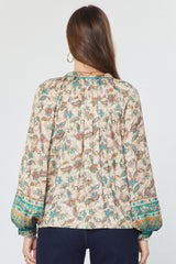Eden blouse in teal