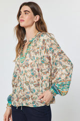 Eden blouse in teal