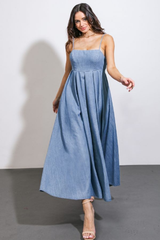 Erin Denim Maxi Dress