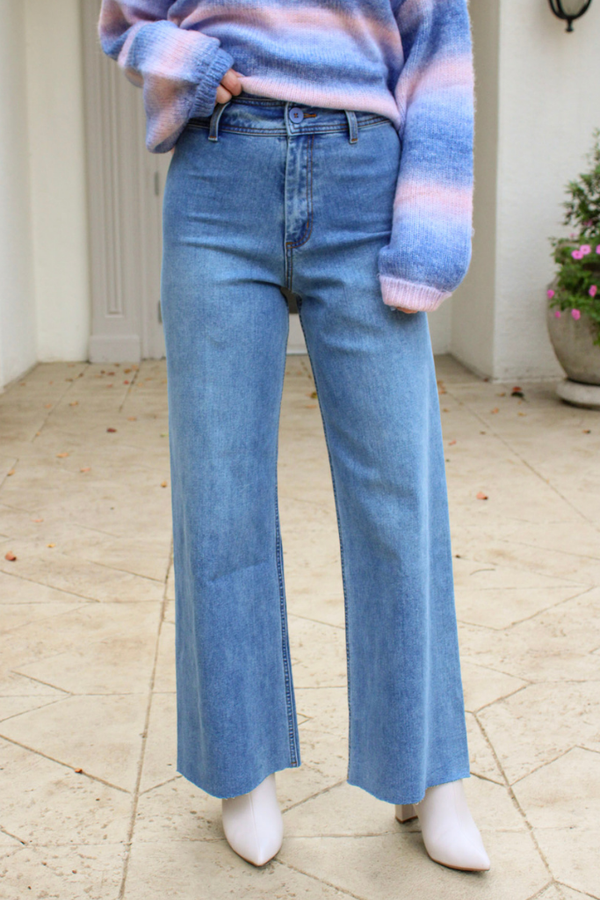 Sailor Wide Leg Jean in Denim