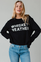 Whiskey Weather Sweater In Black