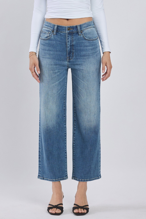Paola High Rise Wide Leg Ankle Jean