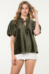 Pressed and Polished Puff Sleeve Top