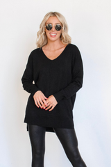 We're Dreaming Sweater in Black