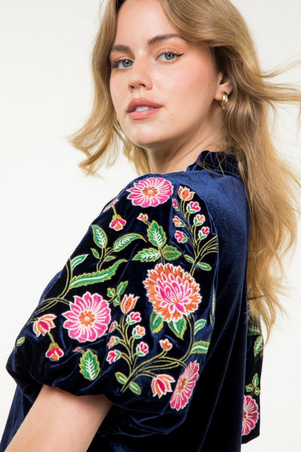 Gemma Floral Embroidered Top