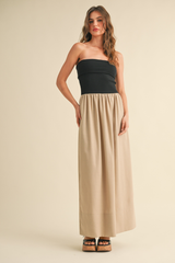 Ginger Linen Maxi Dress