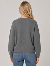 Duck family sweater in charcoal
