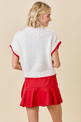 Bella Sleeveless Heart Sweater