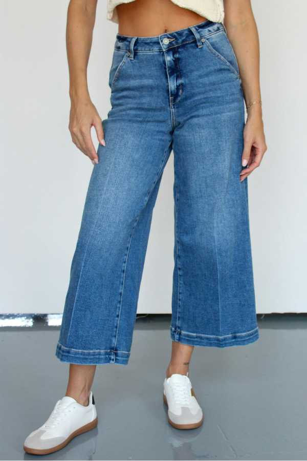 Billie Wide Leg Crop Jean