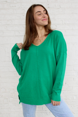 Dreamer Sweater in Kelly Green