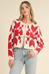 Ruby Tie Front Cardigan Sweater