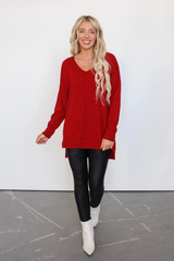 Dreamer Sweater In Red